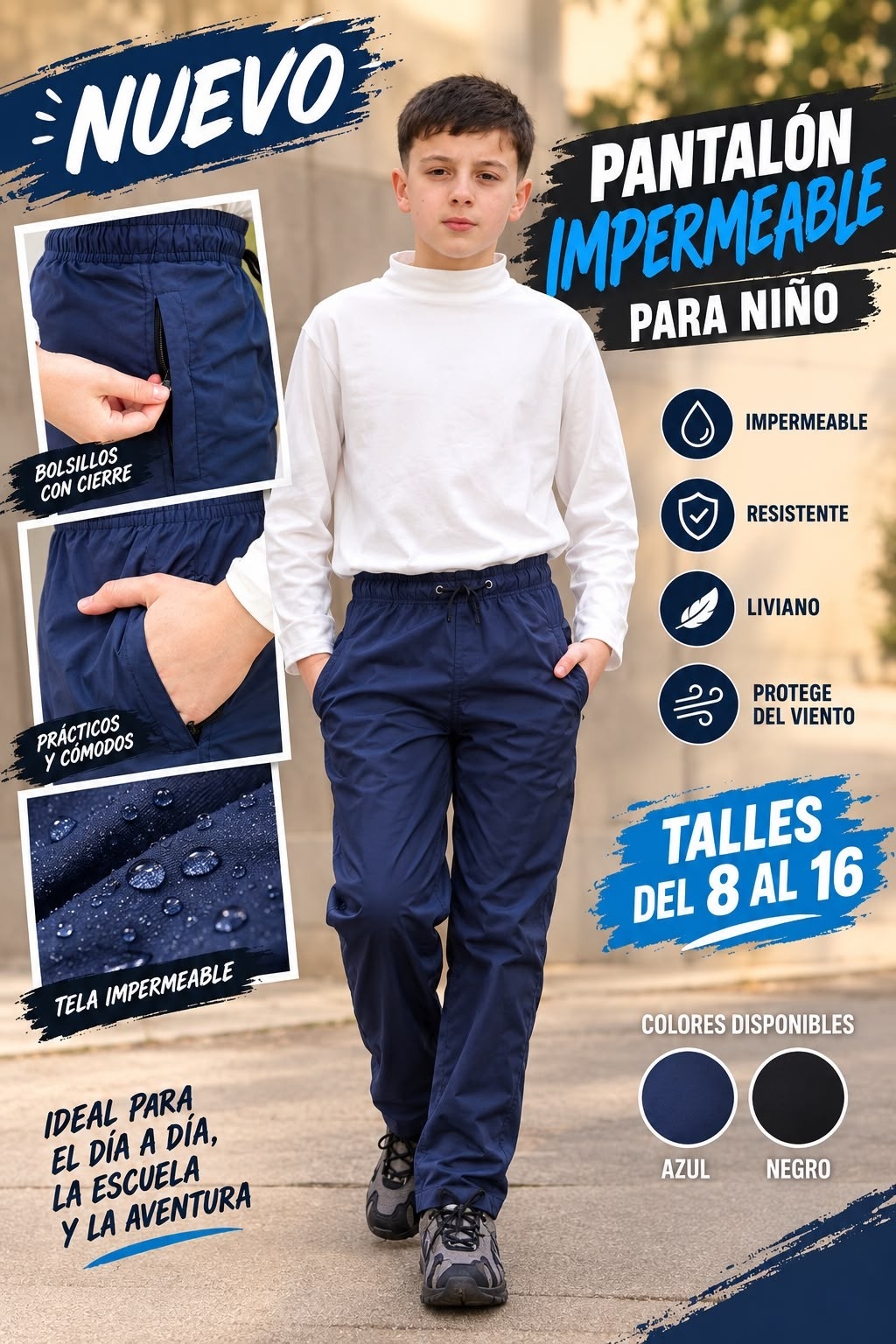 Pantalón Rompeviento Impermeable - Imagen 2