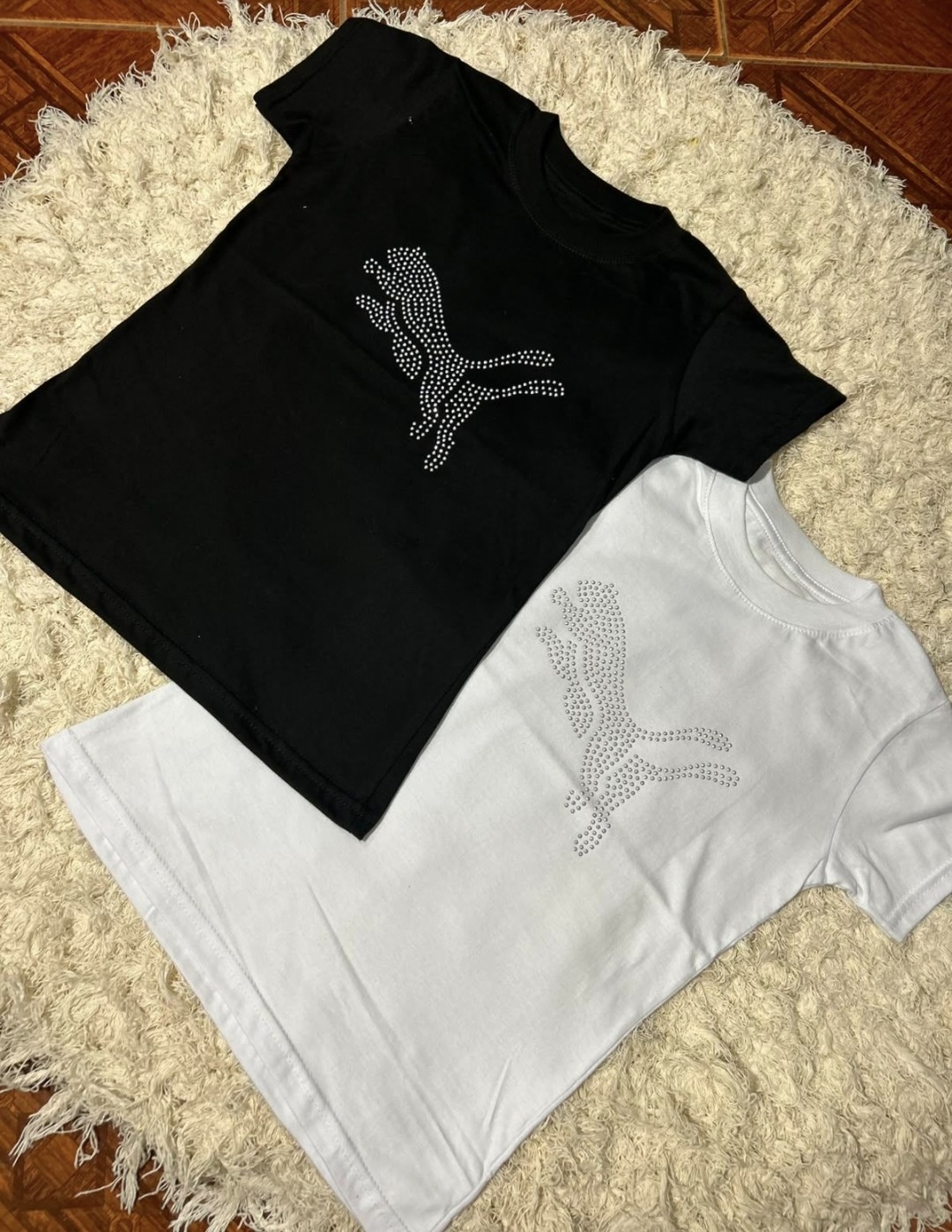 Remeras Algodon Peinado con Strass - Imagen 3