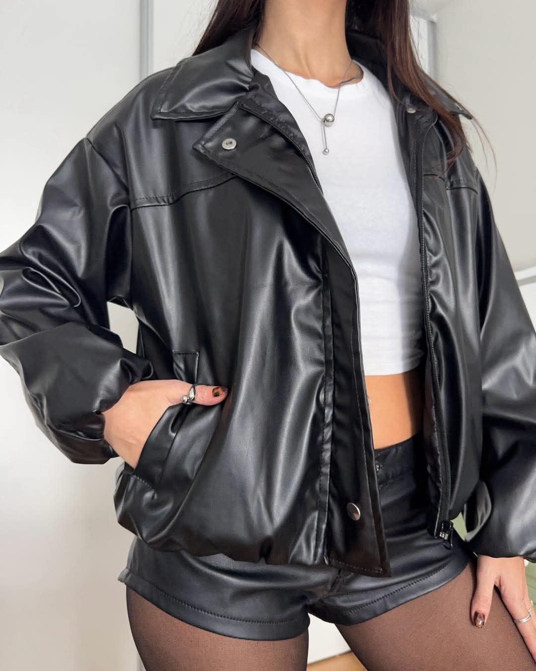 Bomber Eco Cuero - Imagen 2