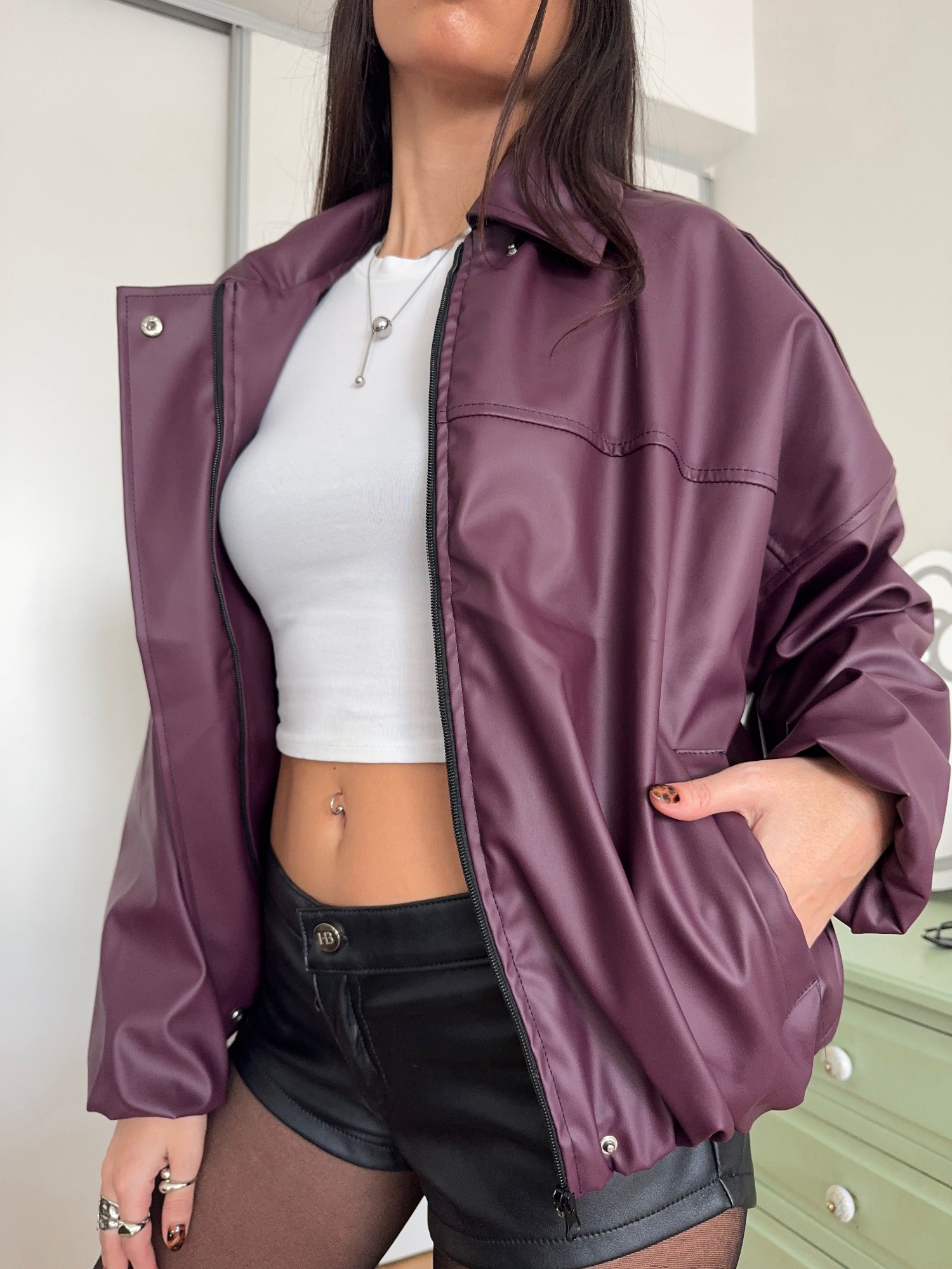 Bomber Eco Cuero - Imagen 3