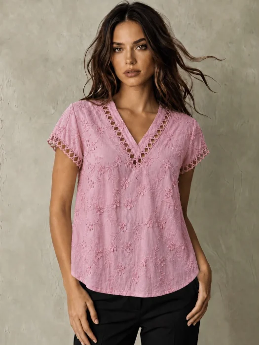 Musculosa Broderi Lino