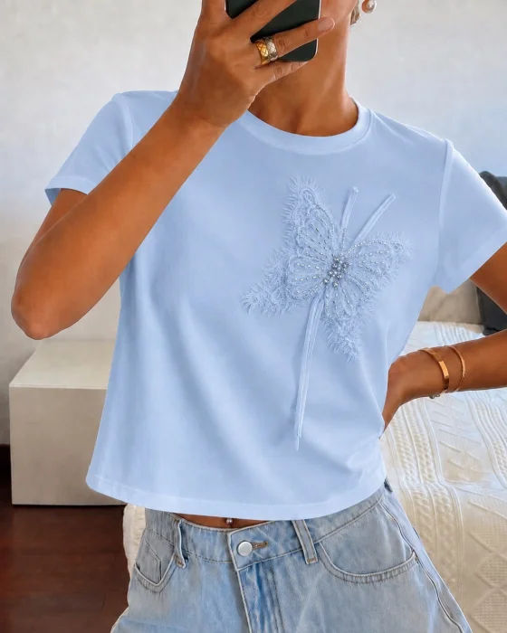 Remera Mariposa 3d