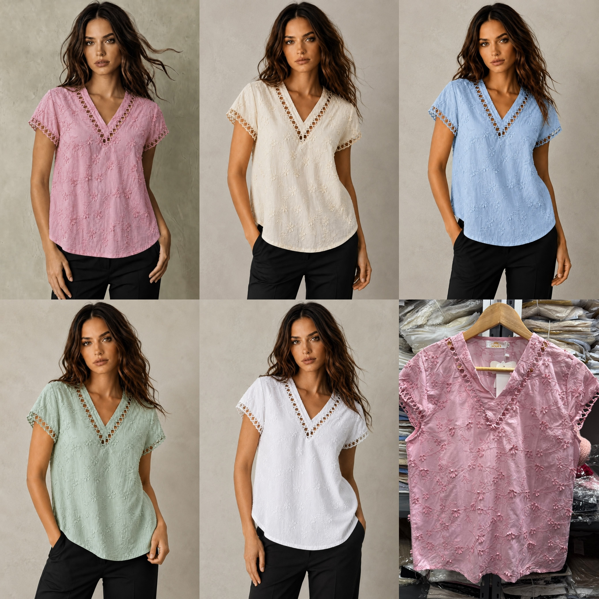 Blusa Broderi Lino - Imagen 6