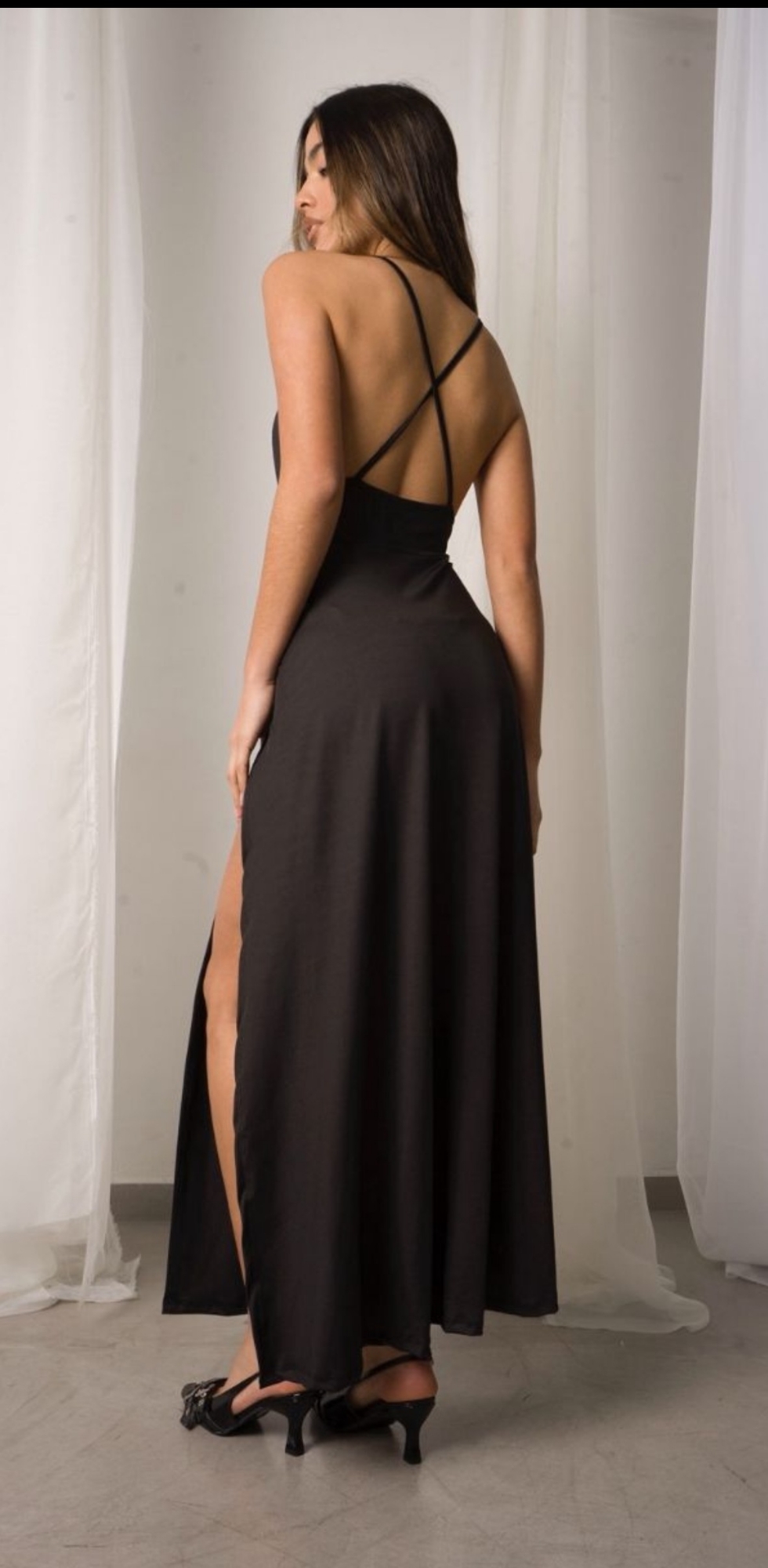 Vestidos de Fiesta, Lycra 2 Tajos - Imagen 2