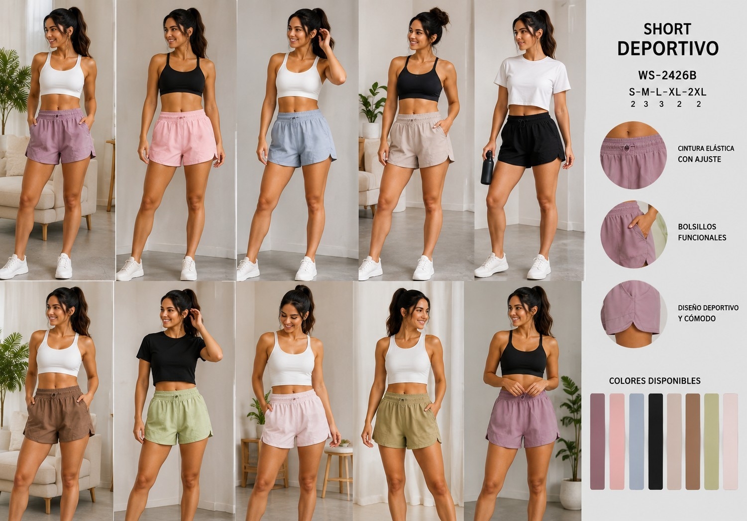 Short con Calzas de Damas - Imagen 2