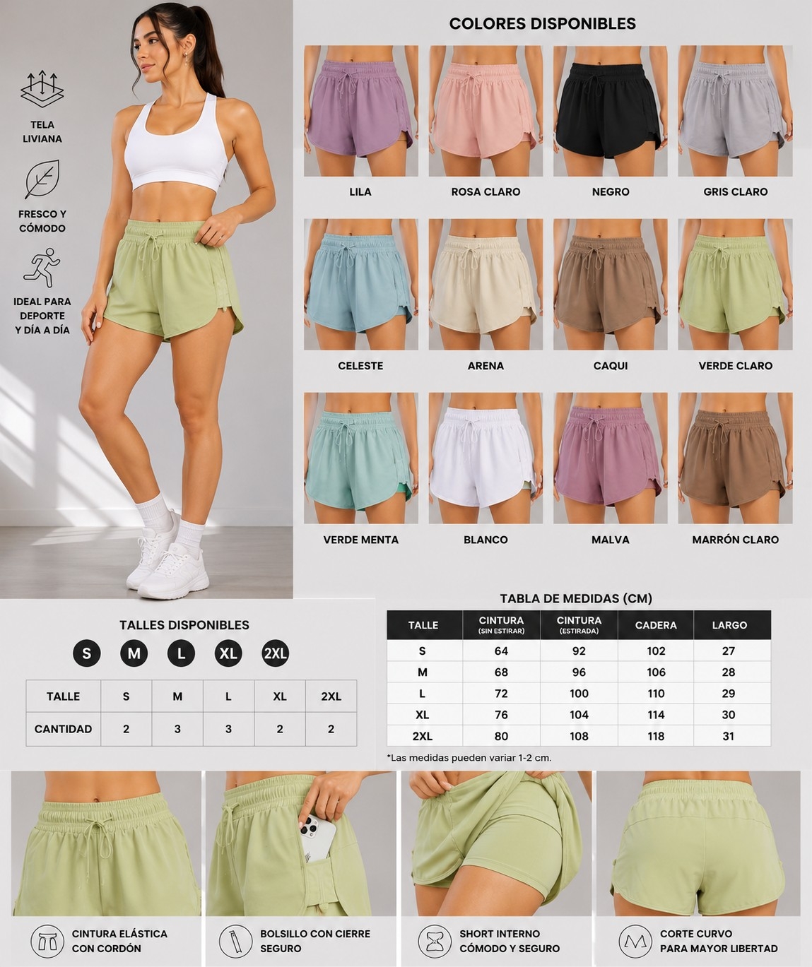 Short con Calzas de Damas - Imagen 4