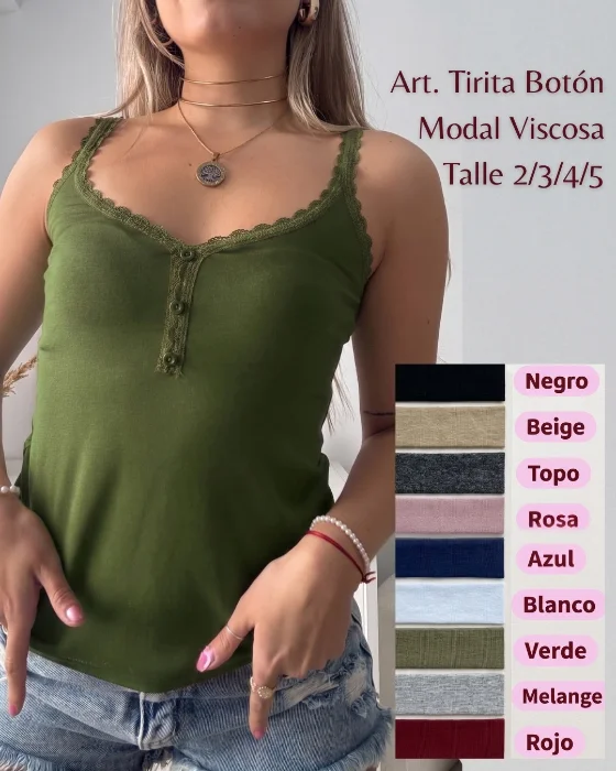 Tirita Encaje Boton