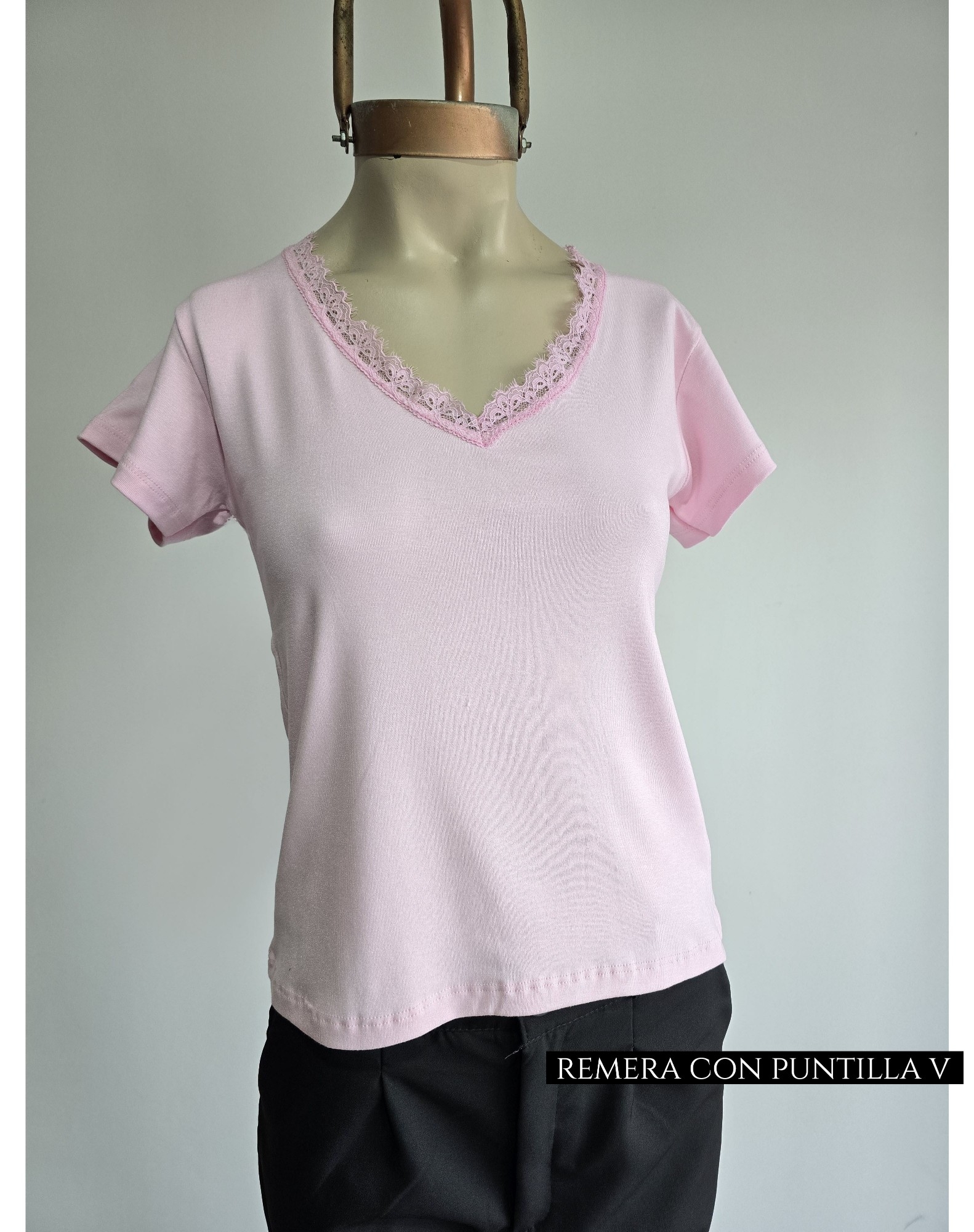Remera con Puntilla V - Imagen 3