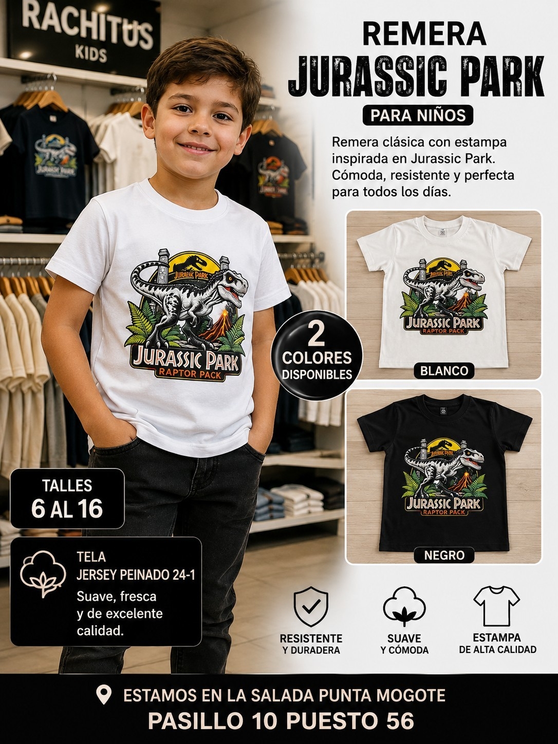 Remera Jurassic Park - Imagen 2