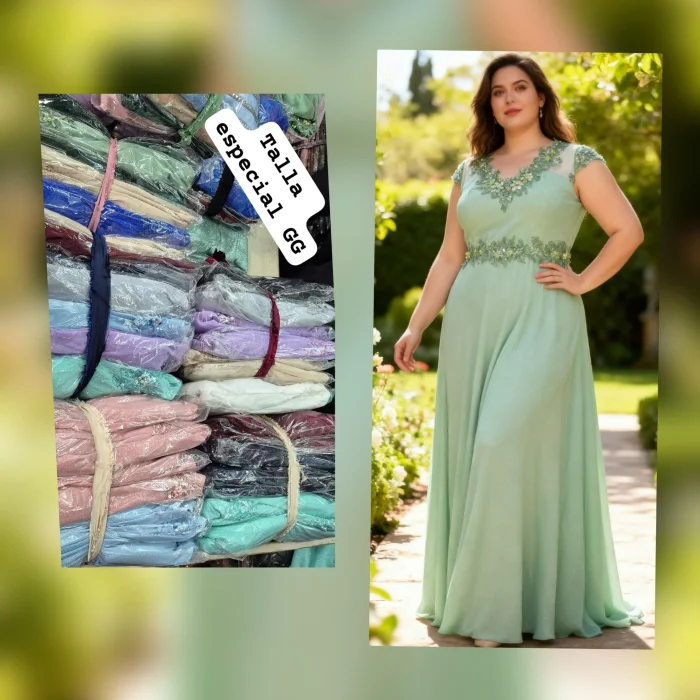 Vestido Manga Corta