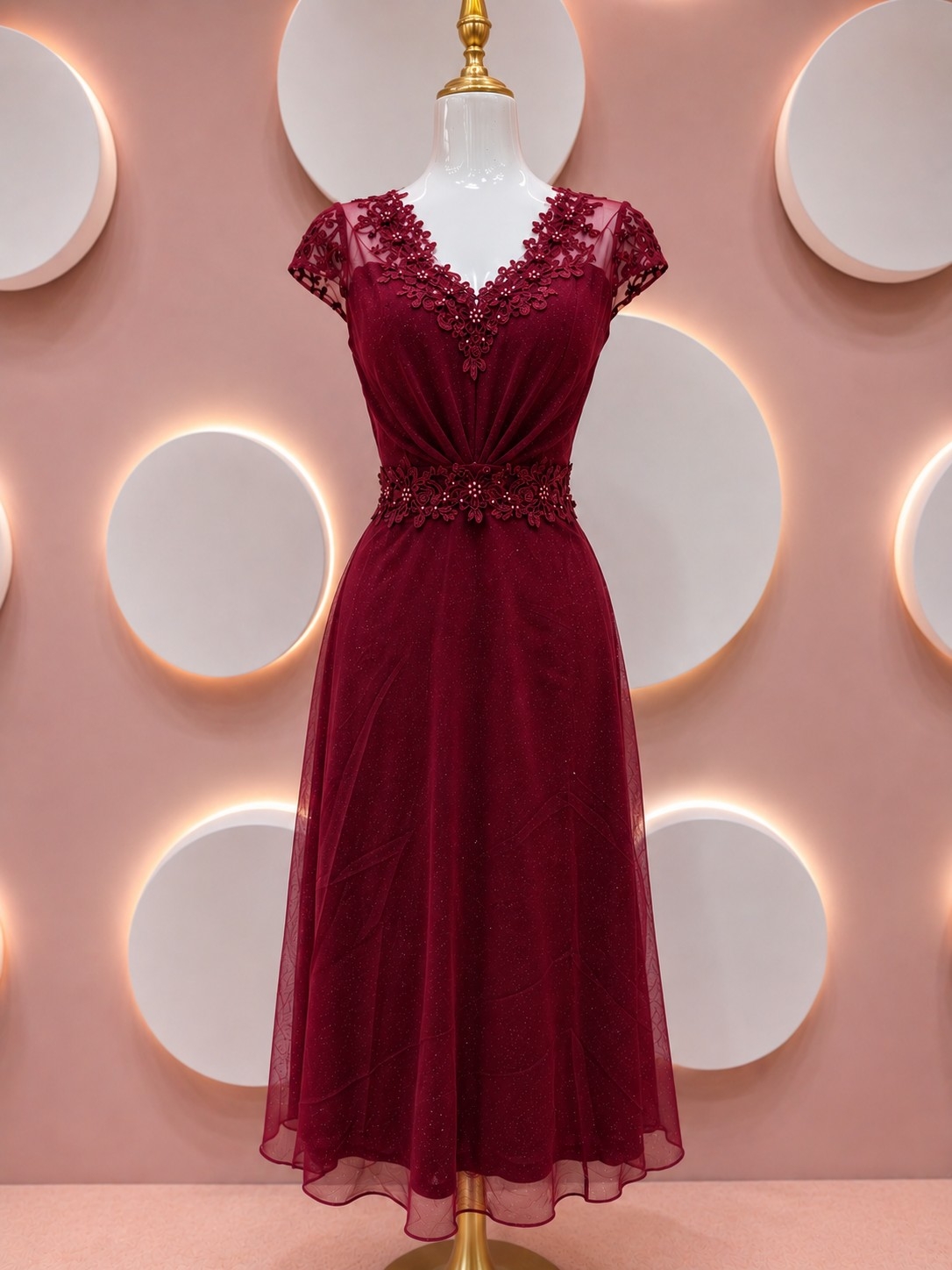 Vestido Manga Corta - Imagen 6