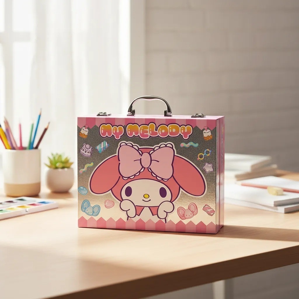 Set de Arte Escolar My Melody 65 Piezas Estuche Reforzado - Imagen 1