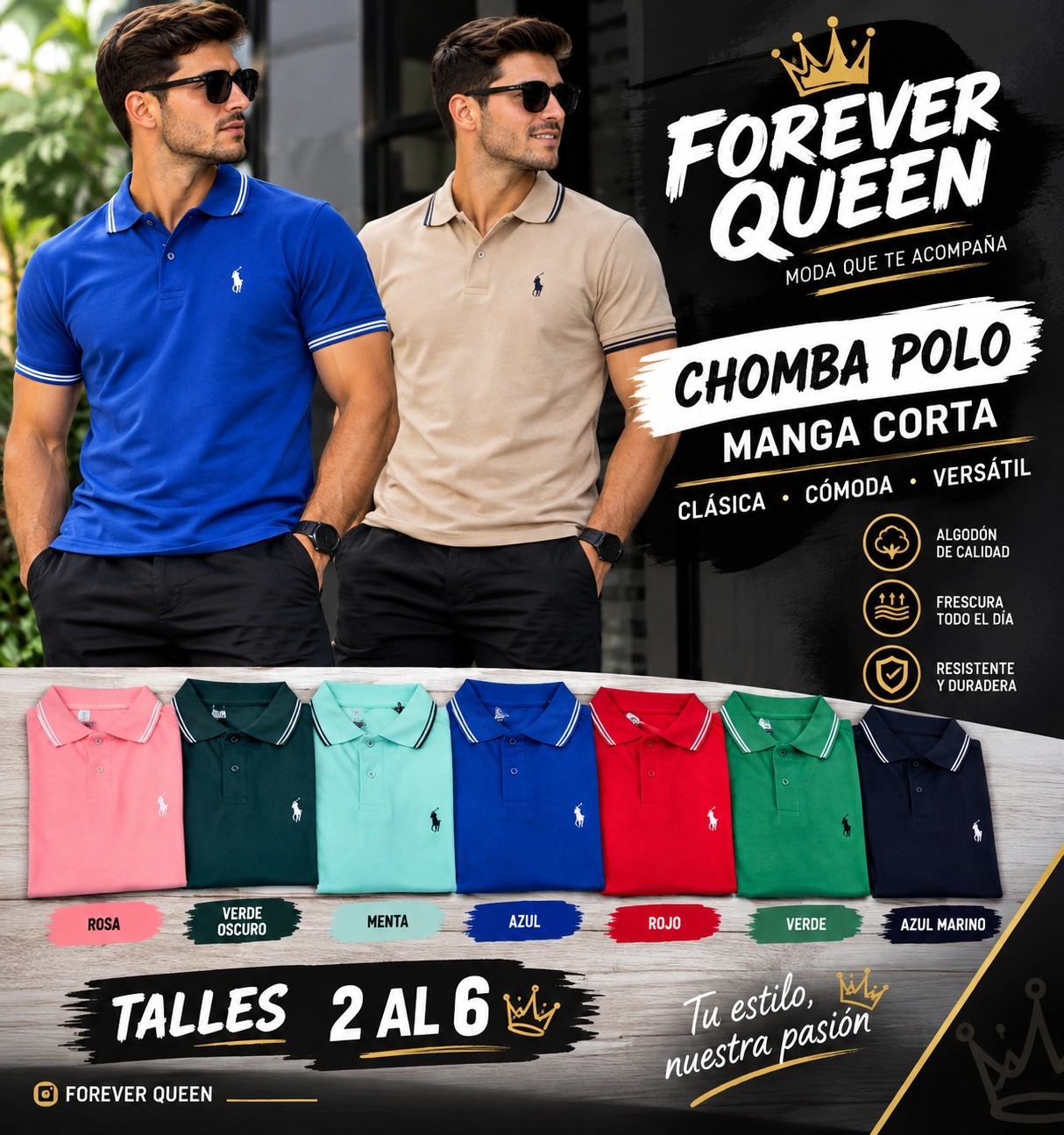 Chombas Polo de Hombre - Imagen 2