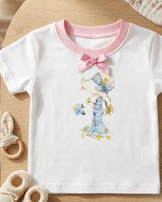 Remera con Estampa y Moño