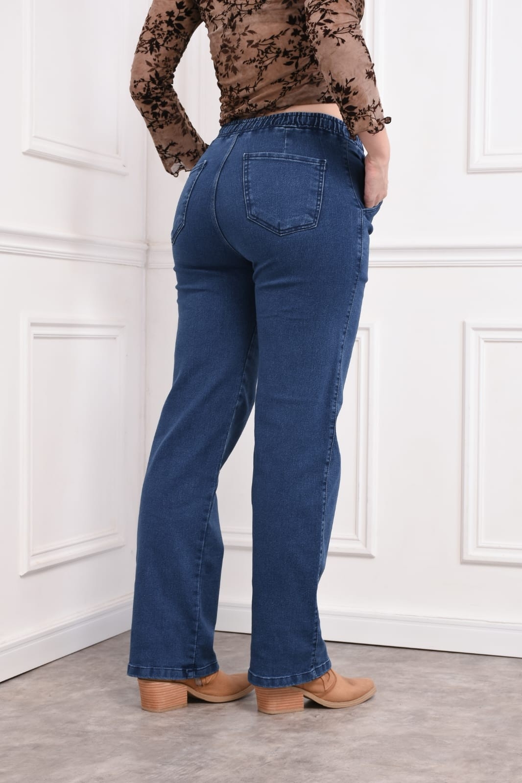 Art F390a Jean Azul C/ Cintura Elastica - Imagen 3