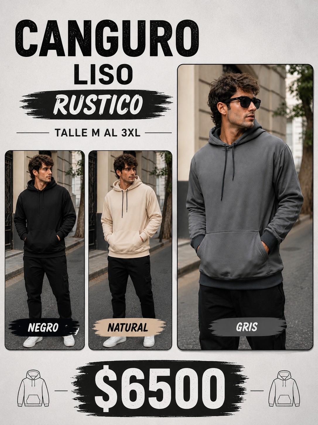 Canguro Rustico Hombre - Imagen 3