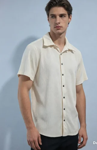 Camisas de Wafle Talle S al Xxl Hombre