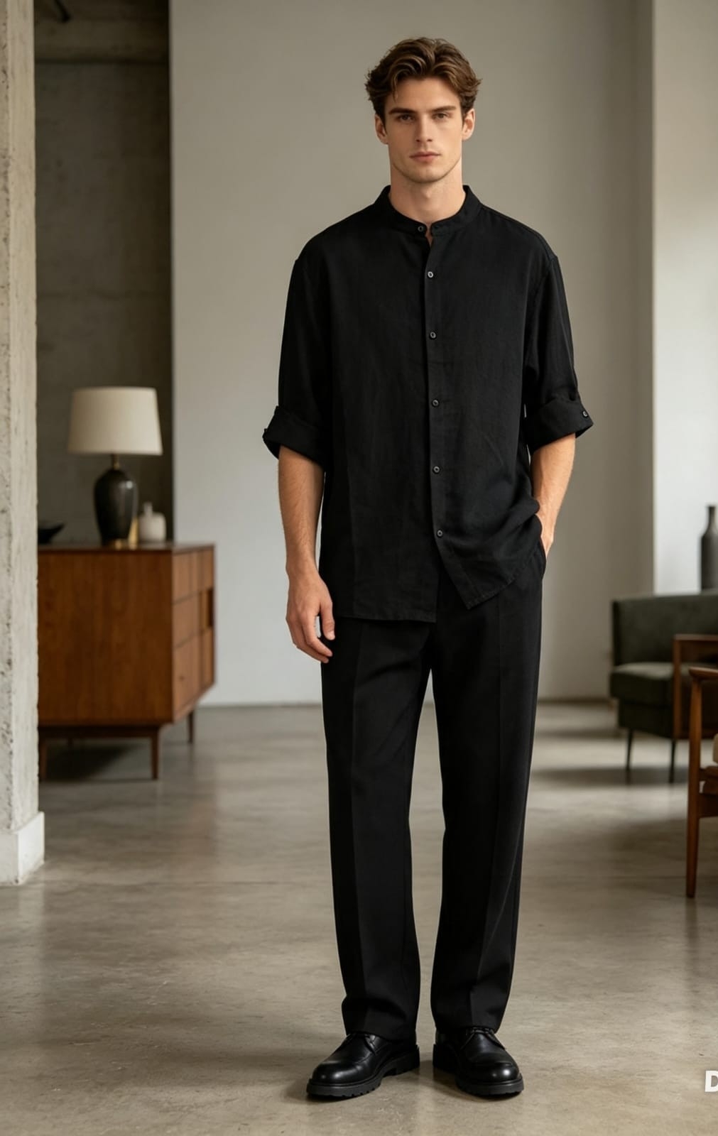 Camisas Lino Cey Manga 3/4 Hombre - Imagen 5