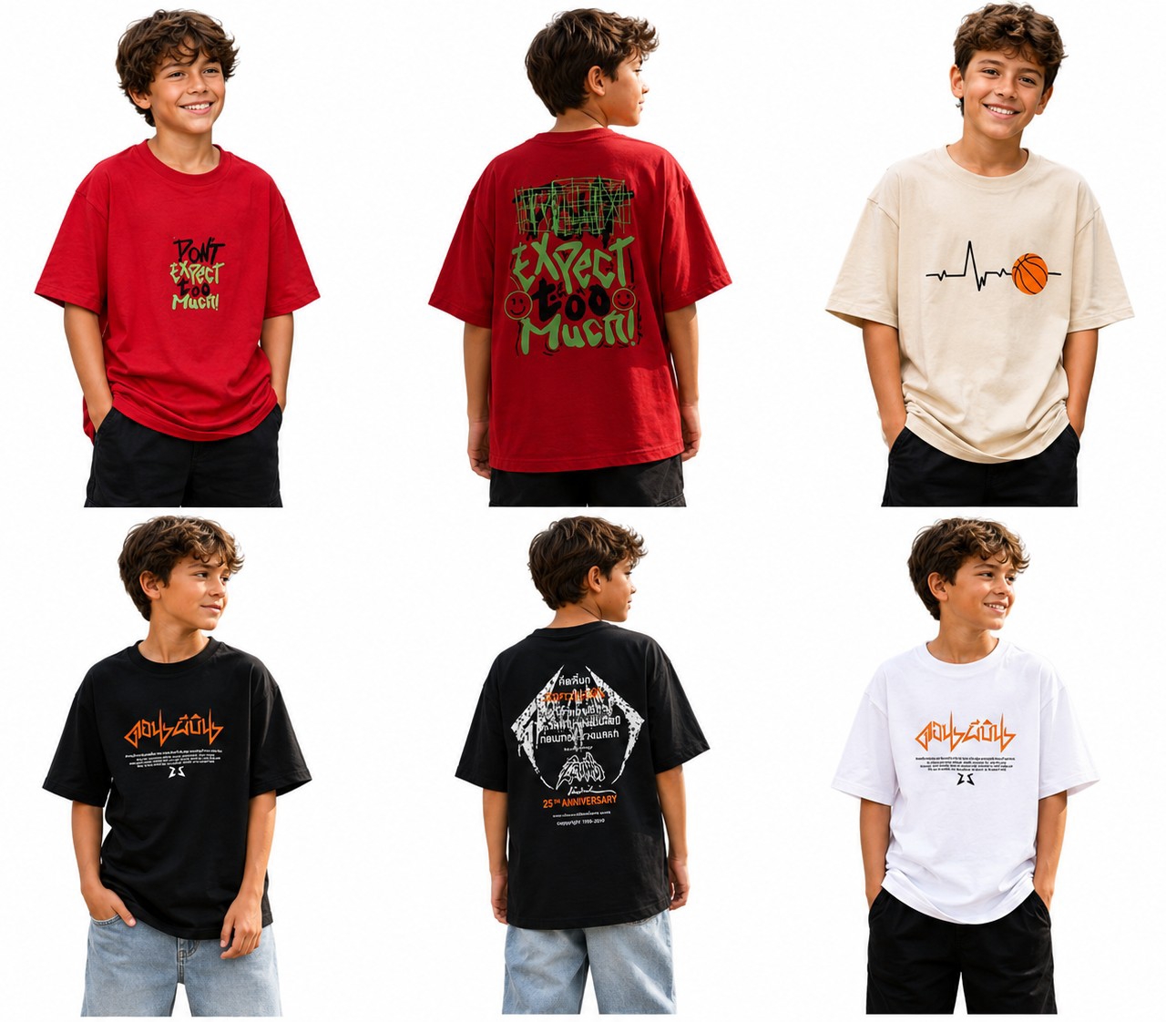Remera Oversize Algodón Peinado Nene - Imagen 2