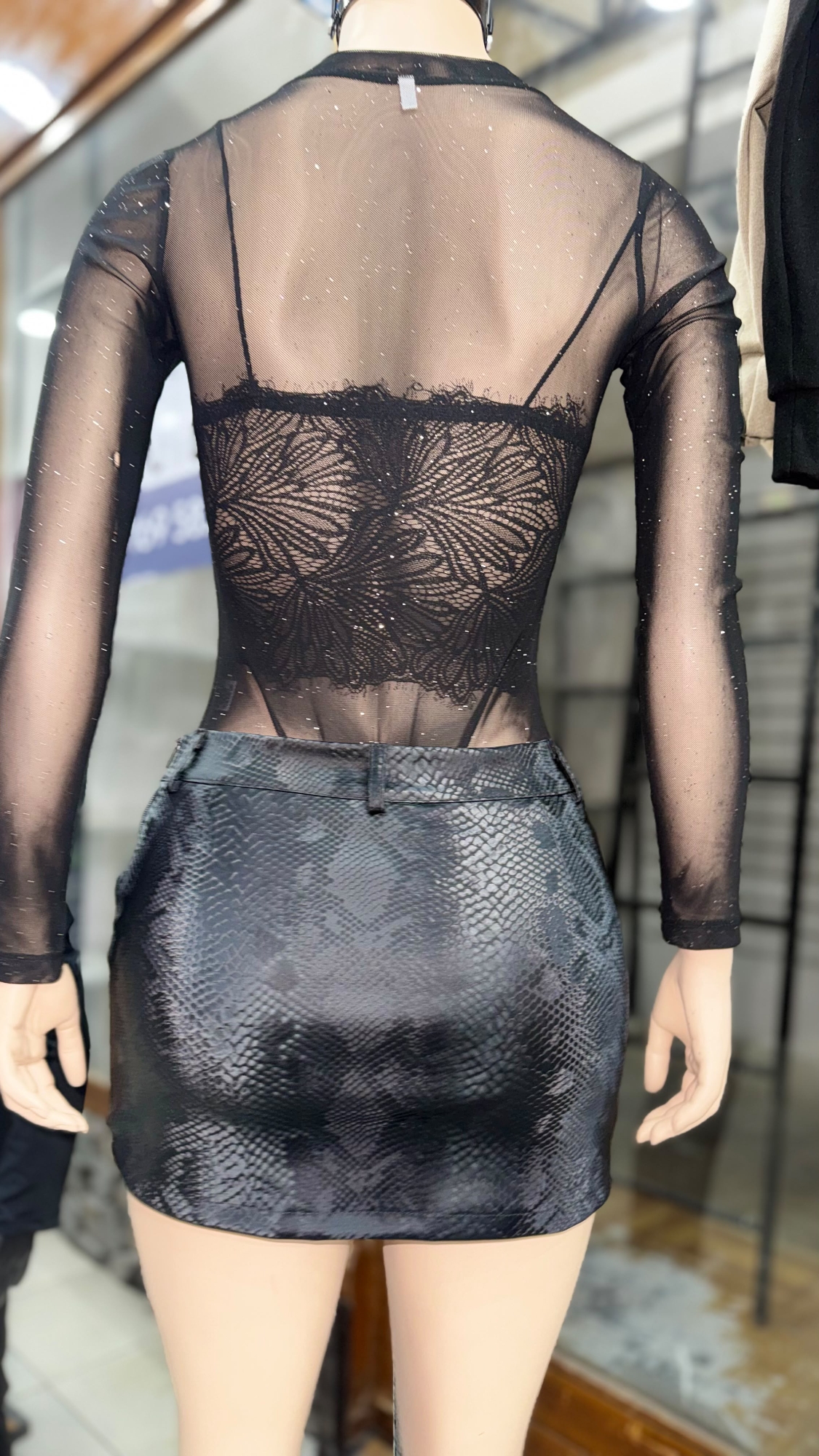 Pollera Short Clásico Reptil-metalizado - Imagen 5