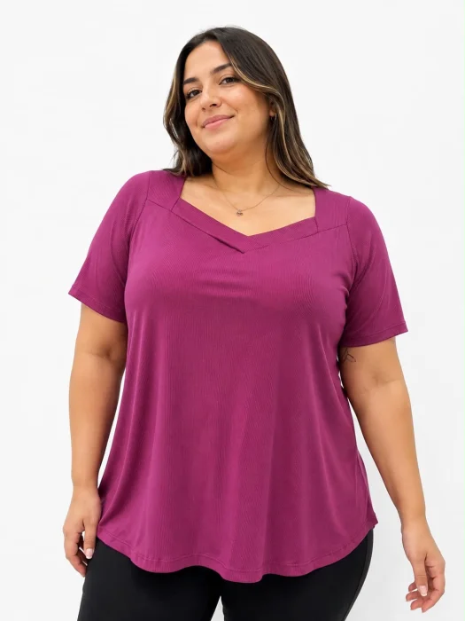 Blusa de Morley Viscosa Corte Evase