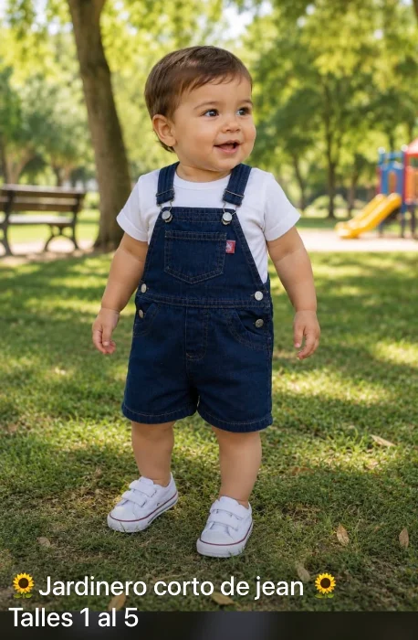 Jardineros Corto para Bebes