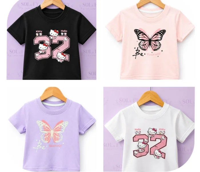 Remera Pupera para Niña de Algodón Peinado 24.1