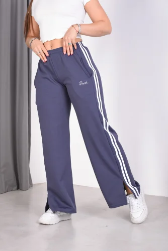 Palazo con Tiras Acetato Sof Deportivo Frizado