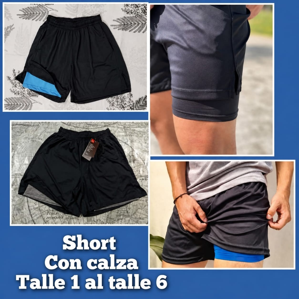 Short con Calza de Hombre Muy Lindo Calidad - Imagen 2