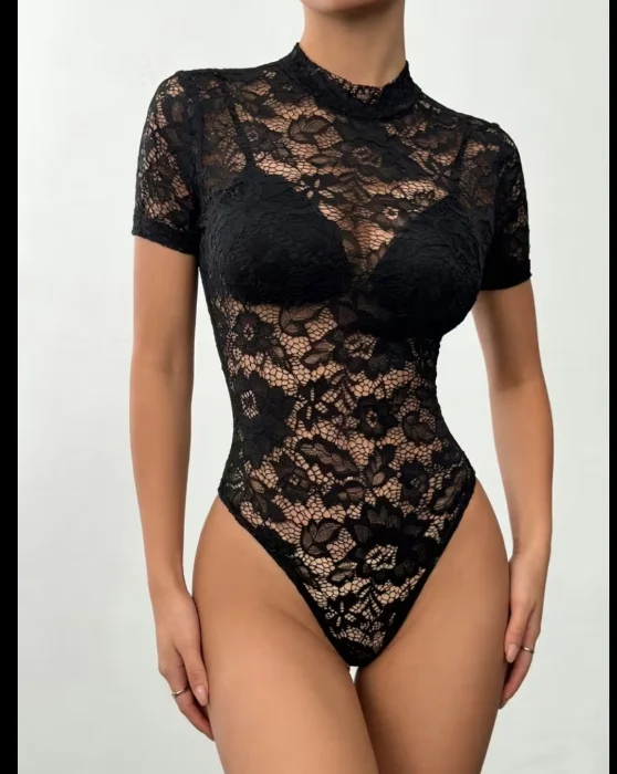 Body "mía" de Encaje Elastizado