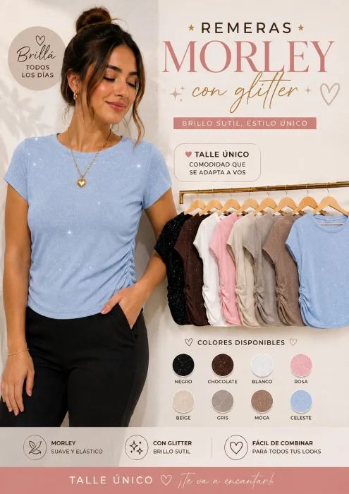 Remeras con Glitter
