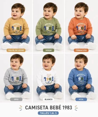 Camiseta de Bebe Varón