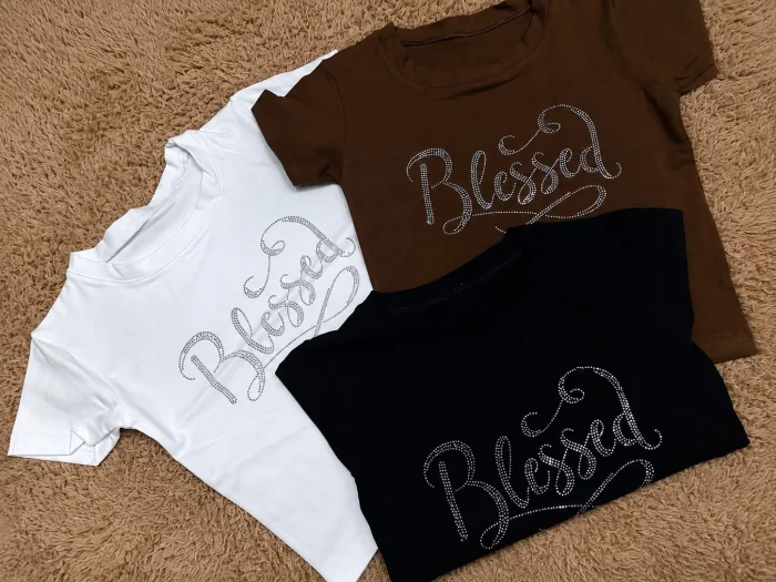 Babytee Send Nudes Strass