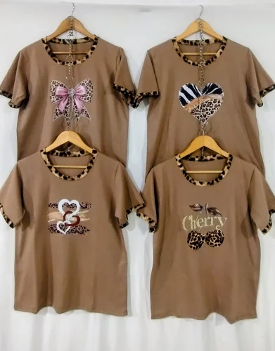 Remera de Jersey Peinado