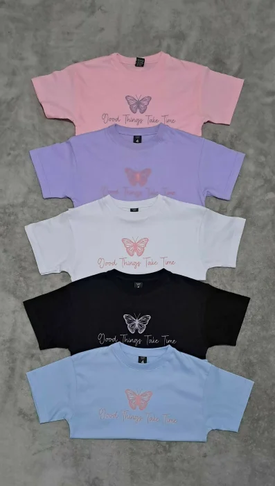 Remeras Manga Corta Nena ( Algodón Jersey 24.1 Peinado)