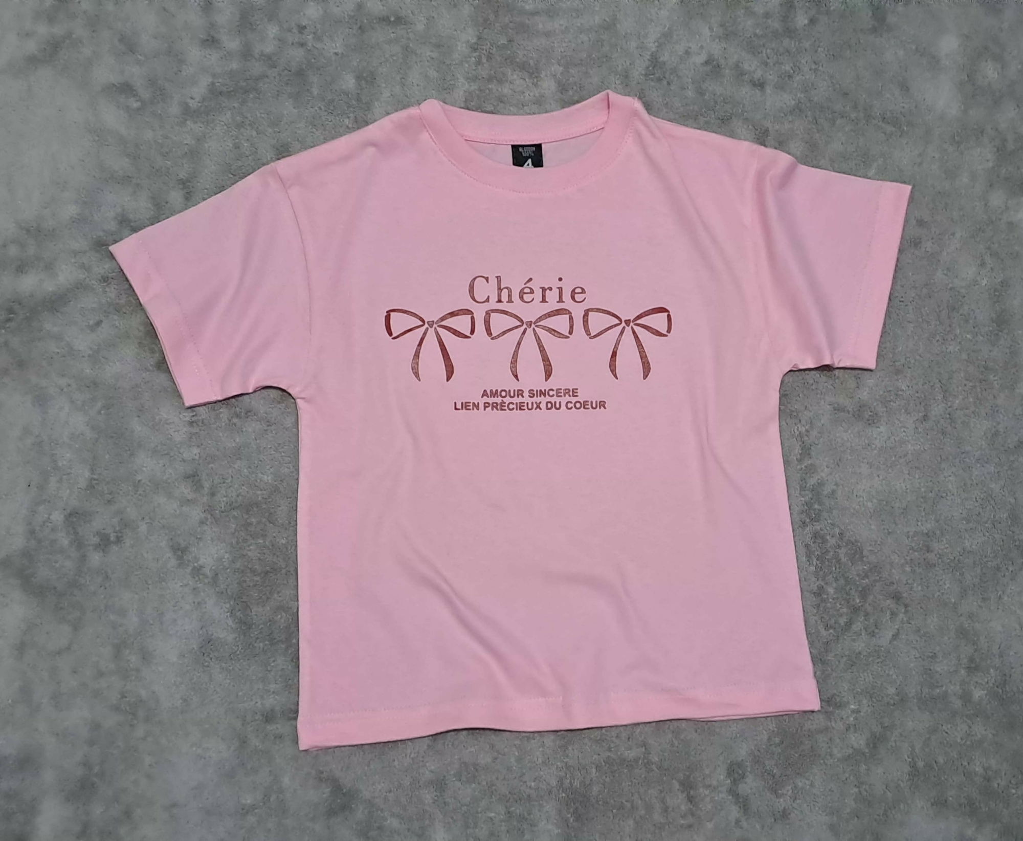 Remeras Manga Corta Nena ( Algodón Jersey 24.1 Peinado) - Imagen 3