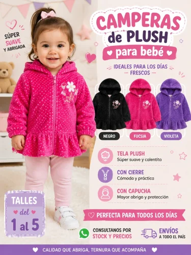 Campera de Plusch Beba