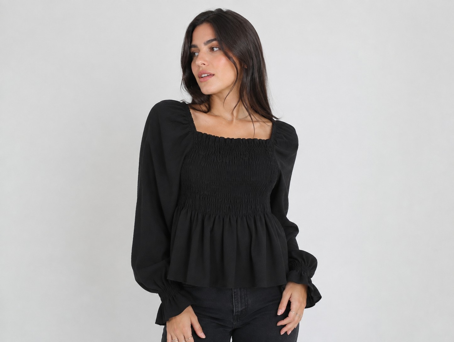 Blusa Fruncida de Lino Cey Premium - Imagen 2
