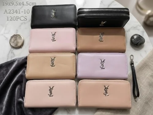Billetera Ysl Grande Doble Cierre