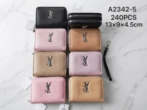 Billetera Ysl Chica Doble Cierre