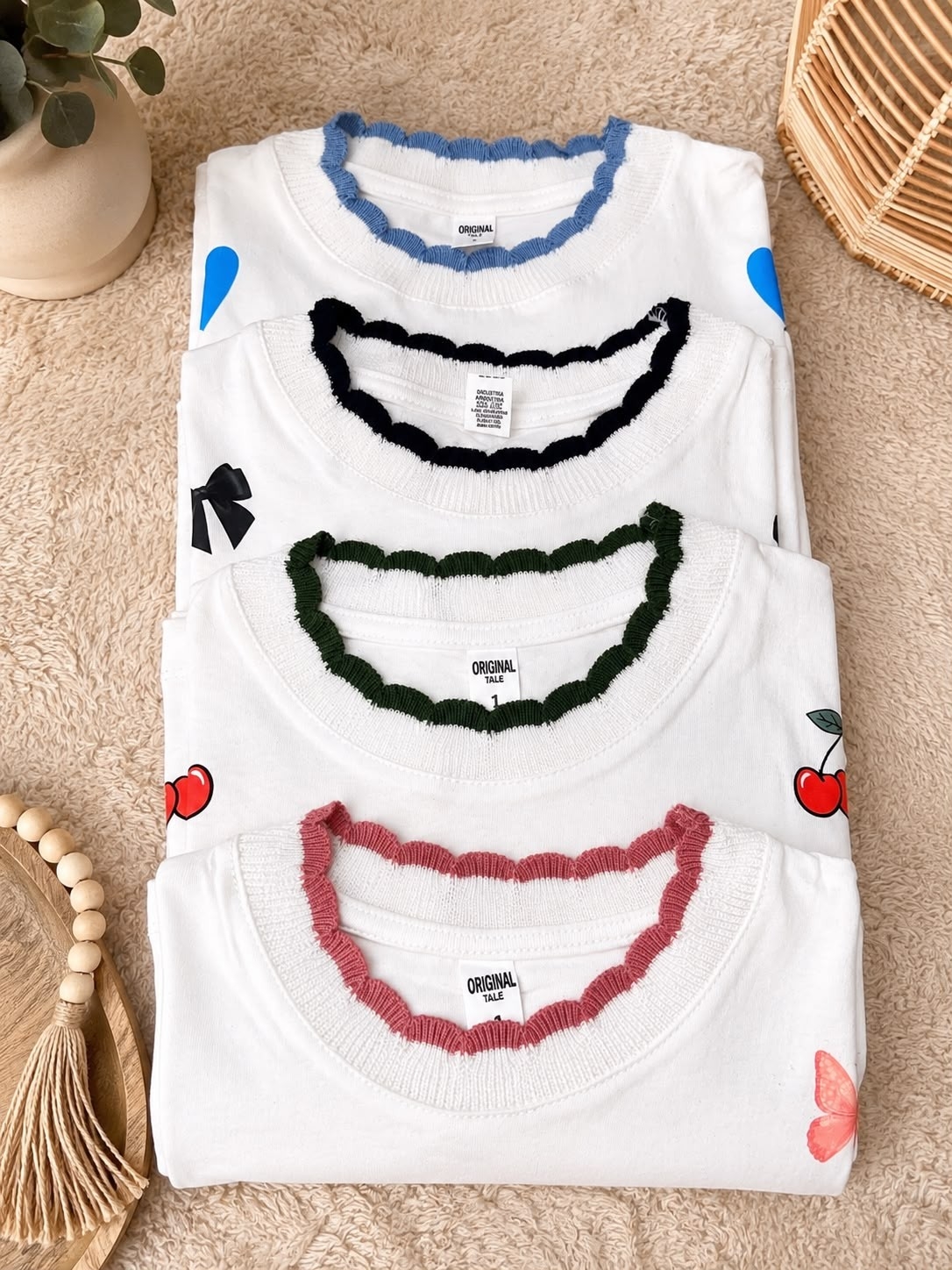 Remera Estampado con Cuello de Hilo Ondulado - Imagen 5