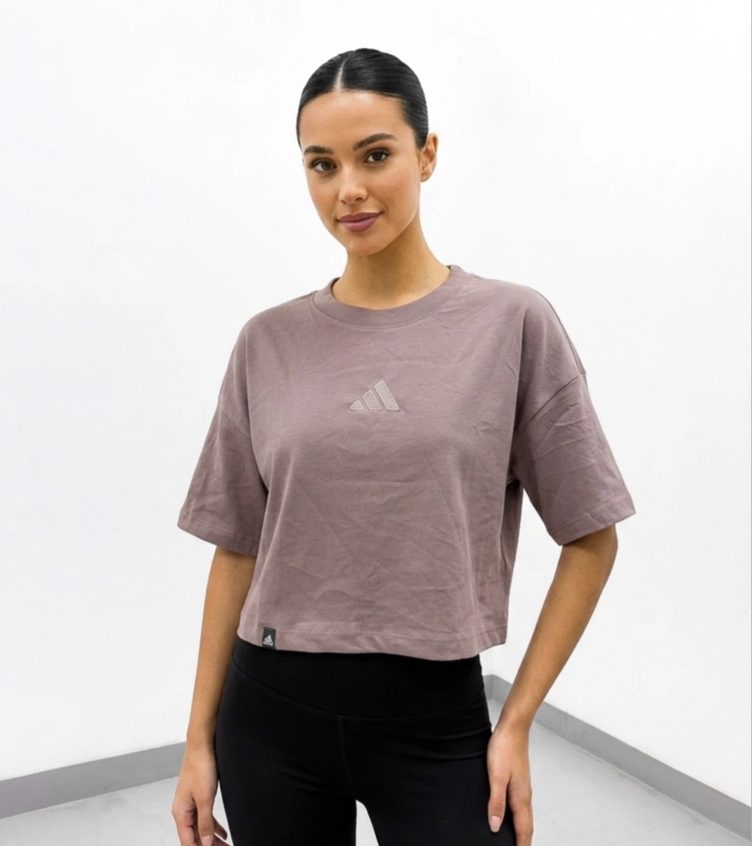 Crop Adid Oversize Dama Premiun Bordado - Imagen 3