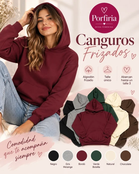 Buzos Canguros Frizado