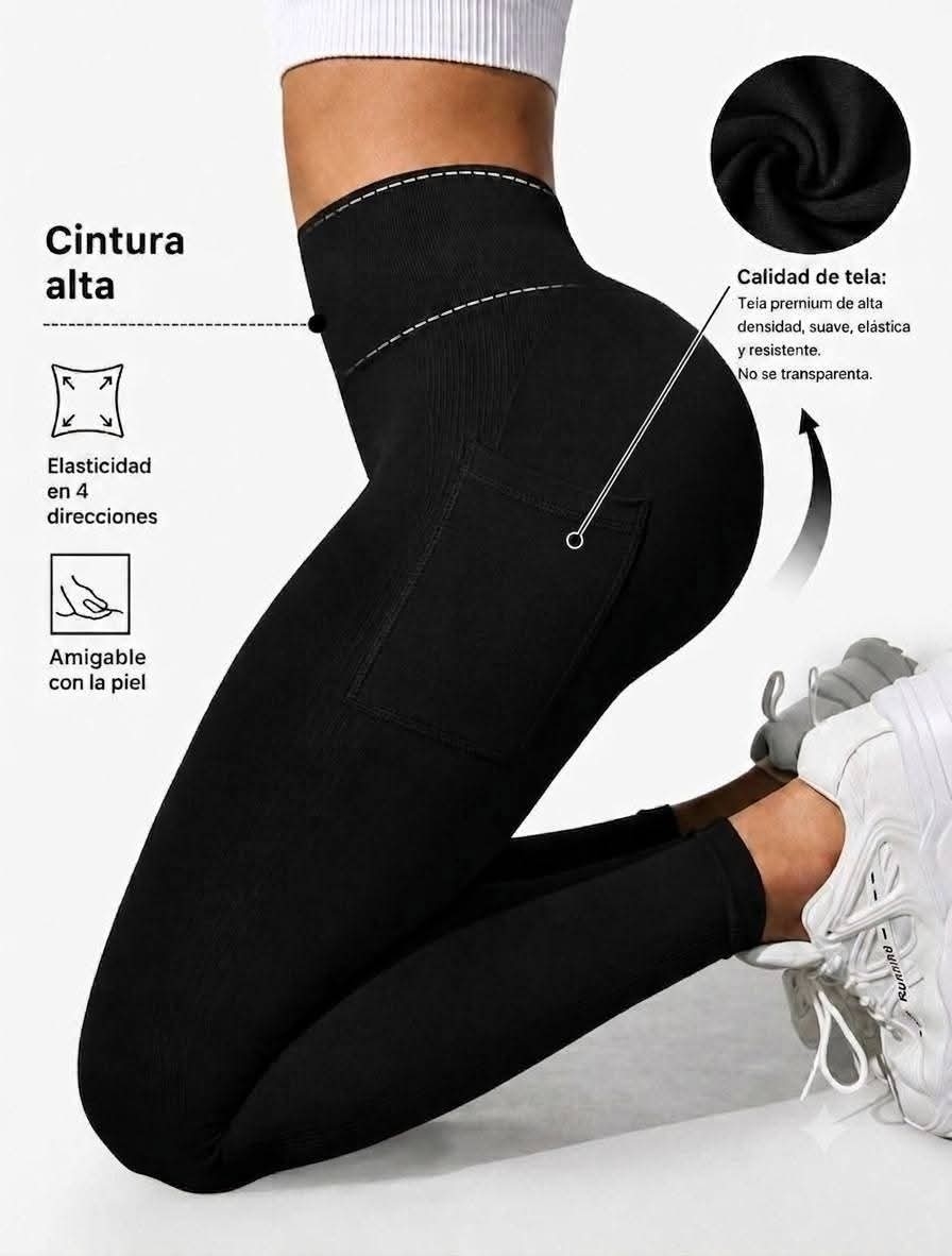 Calzas Morleycon Bolsillos con Push Up Excelente Calidad - Imagen 2