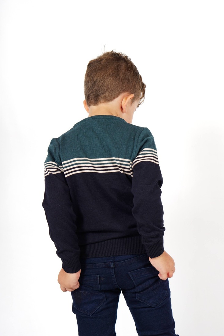 Suéter a Rayas de Niño 100% Algodón - 5321.jpg