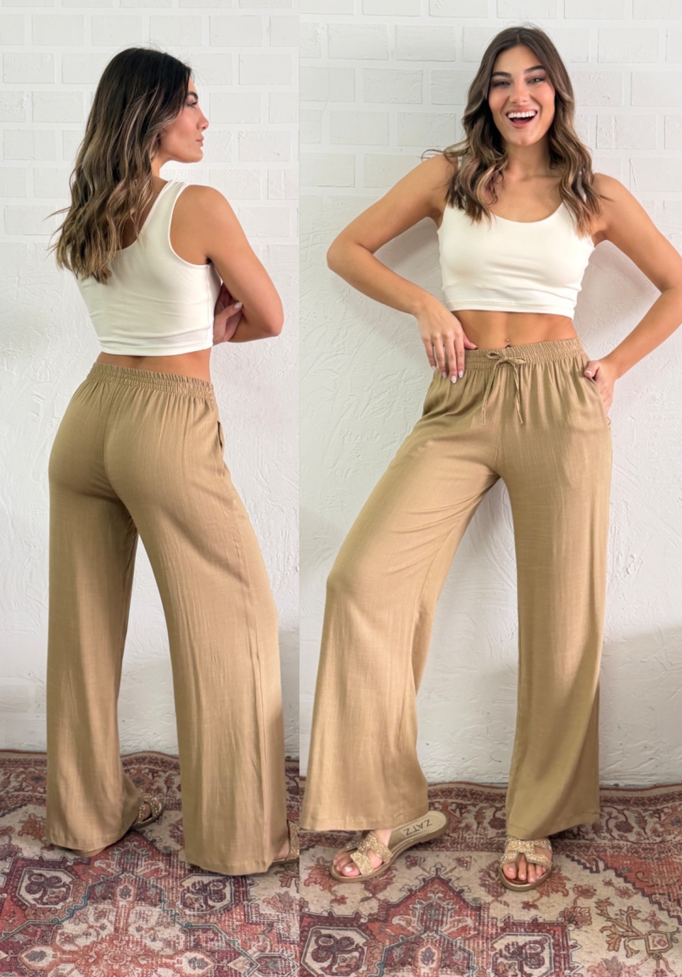 Pantalón de Lino Spandex - Imagen 2