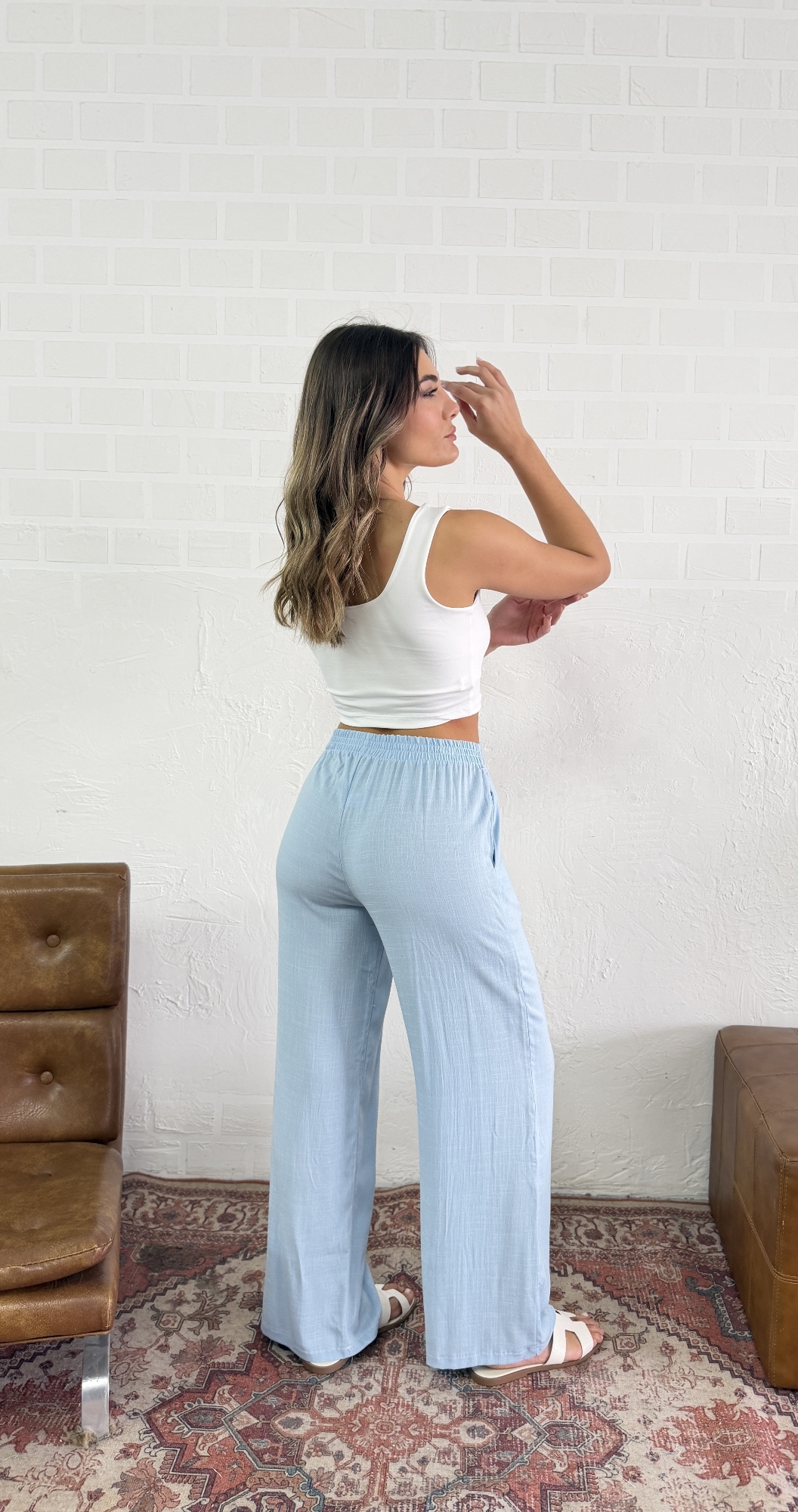 Pantalón de Lino Spandex - Imagen 4