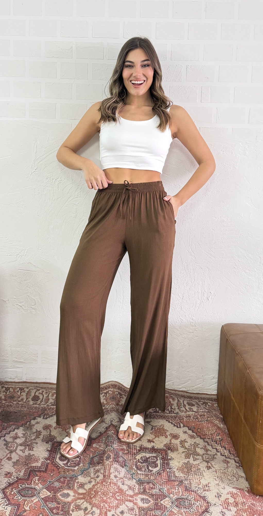 Pantalón de Lino Spandex - Imagen 3