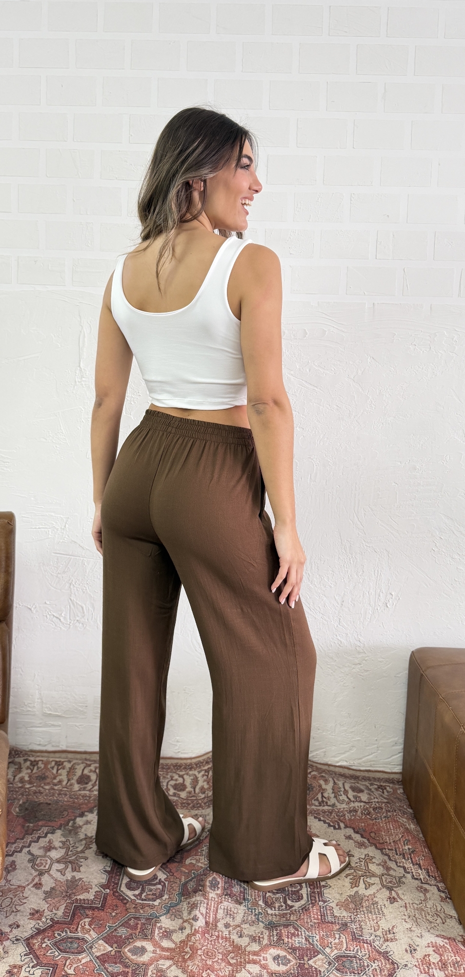 Pantalón de Lino Spandex - Imagen 4