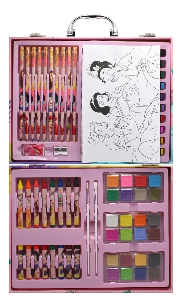 Set de Arte Escolar Princesas 65 Piezas - Imagen 3